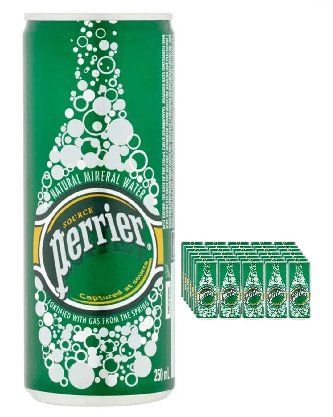 Perrier Sparkling Mineral Water Cans Multipack, 35 x 250 ml Water 7613036049191
