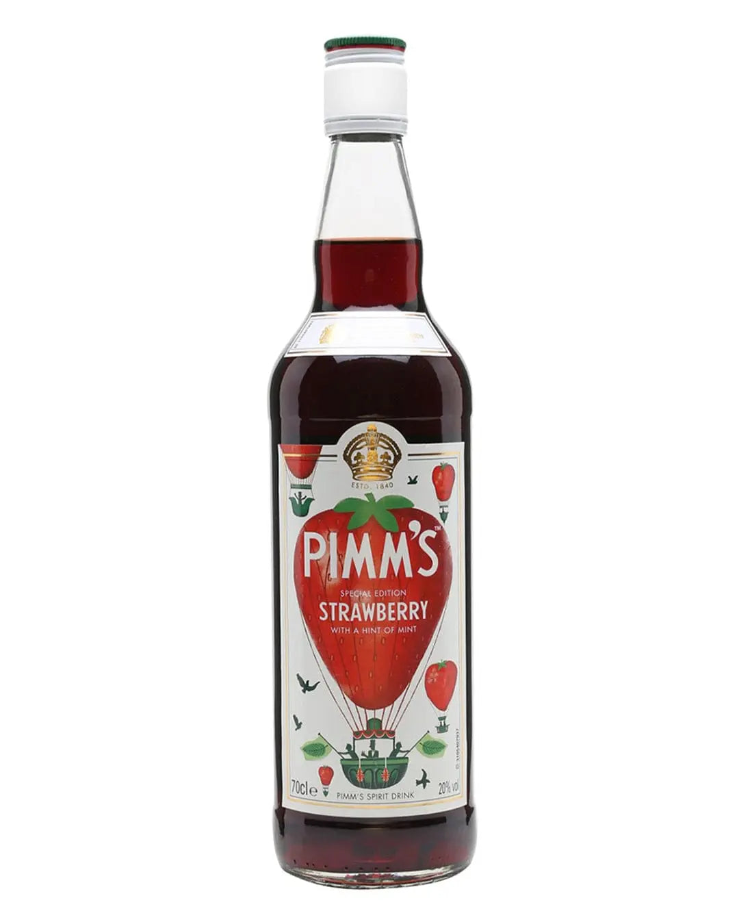 Pimm's Strawberry With a Hint of Mint Liqueur, 70 cl Liqueurs & Other Spirits 5010262702234