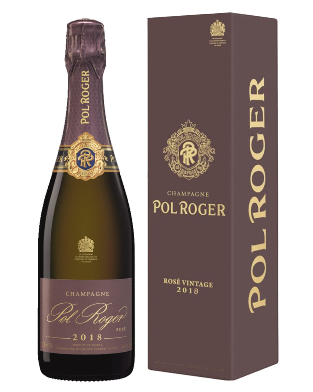 Pol Roger Rosé Vintage 2018 Champagne Gift Box, 75 cl Champagne & Sparkling