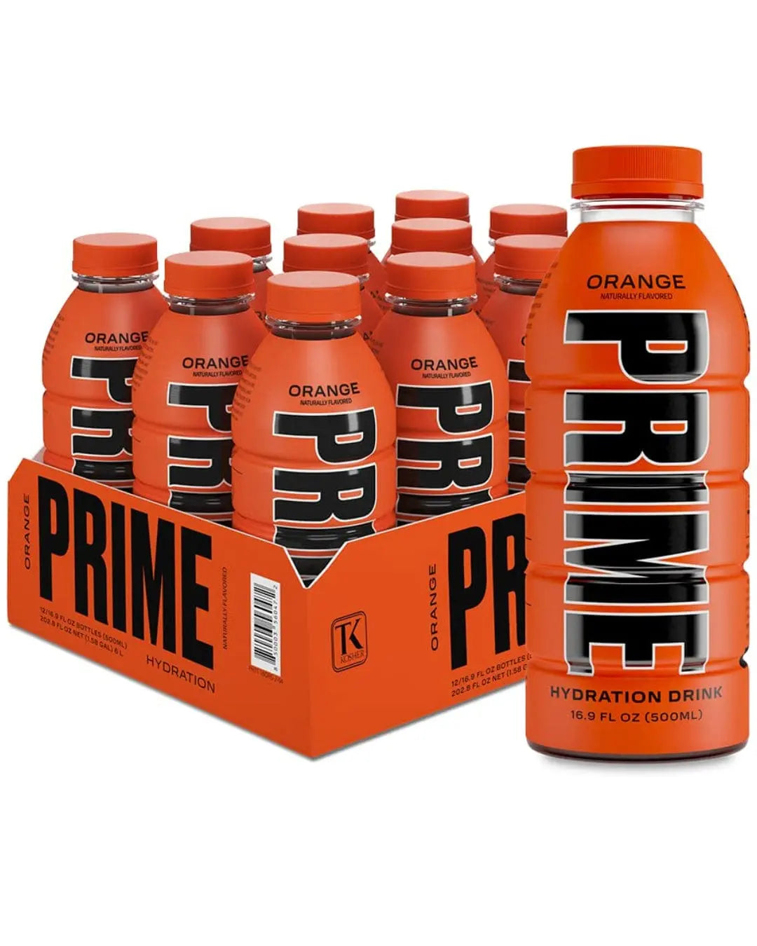 Prime Orange Hydration Drink Multipack, 12 x 500 ml Soft Drinks & Mixers