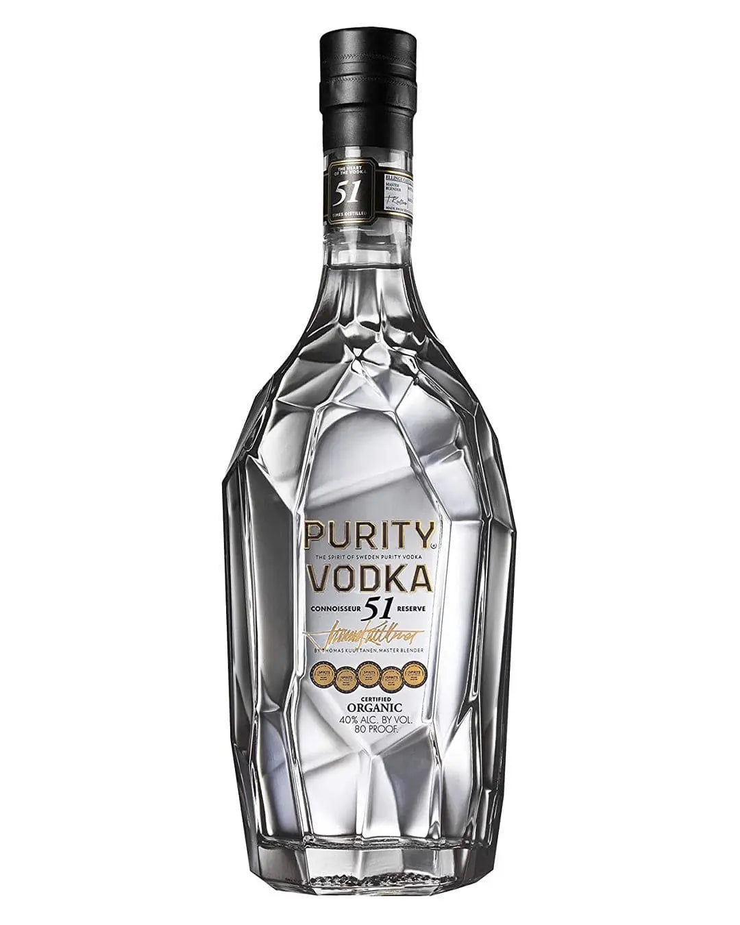 Purity Connoisseur 51 Plain Vodka, 70 cl Vodka