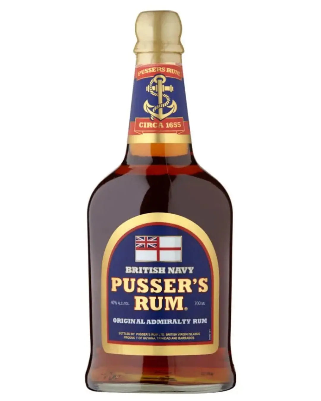 Pusser's Blue Label Rum, 70 cl Rum