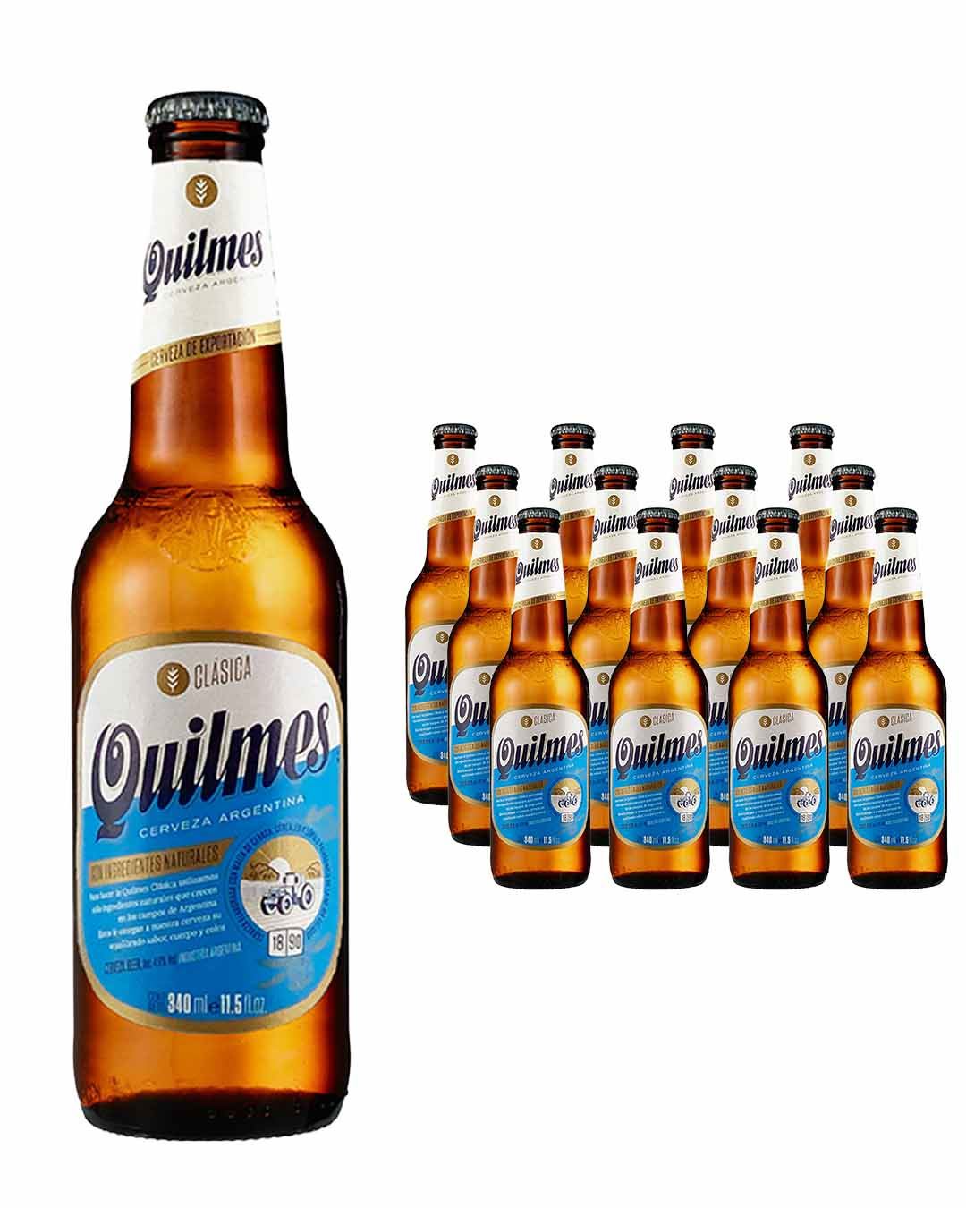Quilmes Argentinian Classic Lager Bottle Multipack, 12 x 330 ml beer