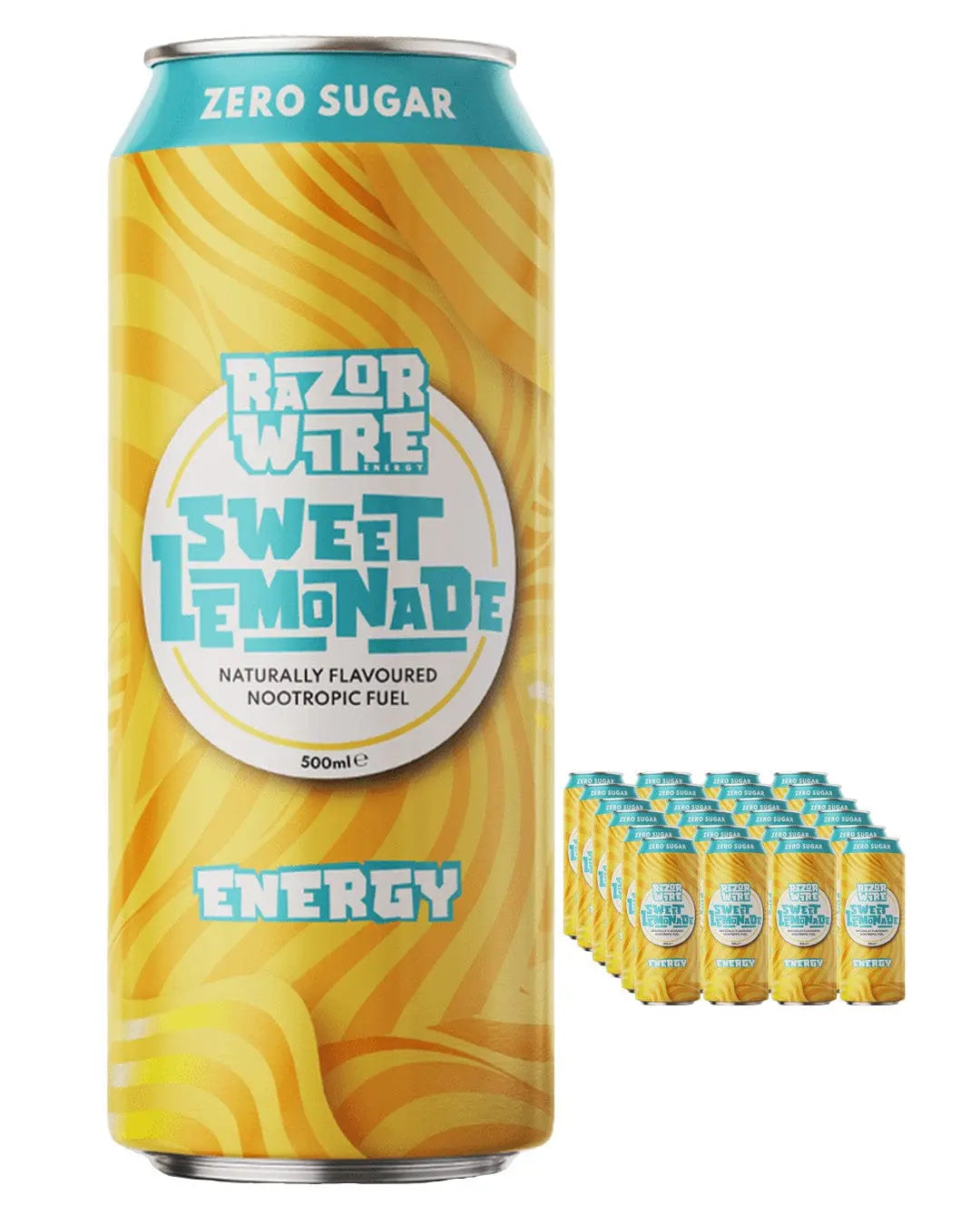 Razorwire Sweet Lemonade Energy Multipack, 24 x 500 ml Soft Drinks & Mixers