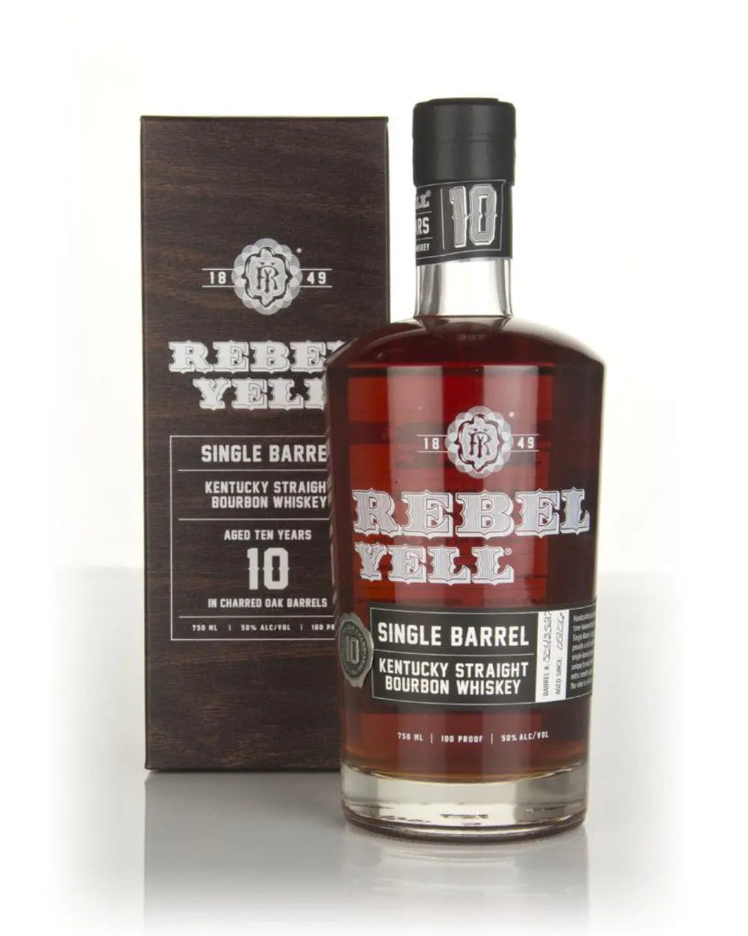 Rebel Kentucky 10 Year Old Single Barrel Bourbon 100 Proof Whiskey, 75 cl Whisky