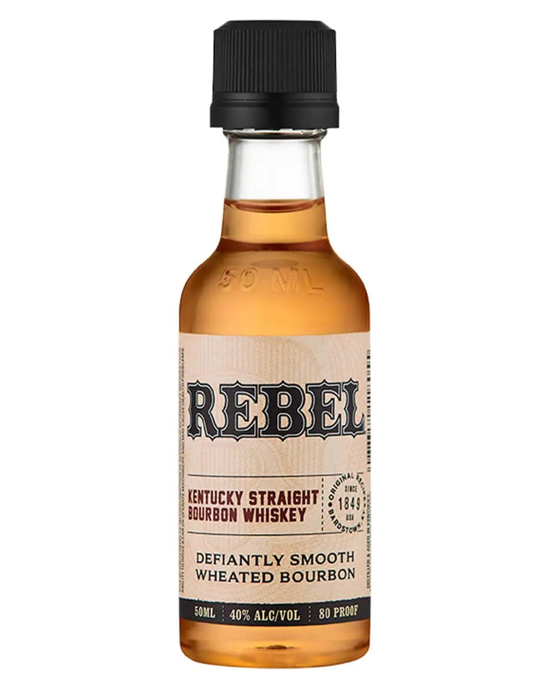 Rebel Kentucky Straight Bourbon Whiskey, 5 cl Spirit Miniatures