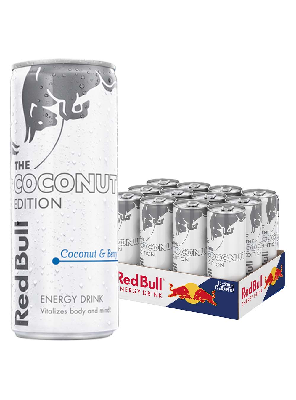 Red Bull The Coconut Edition - Coconut and Berry Energy Drink Multipack, 12 x 250 ml Soft Drinks & Mixers 09002490243111