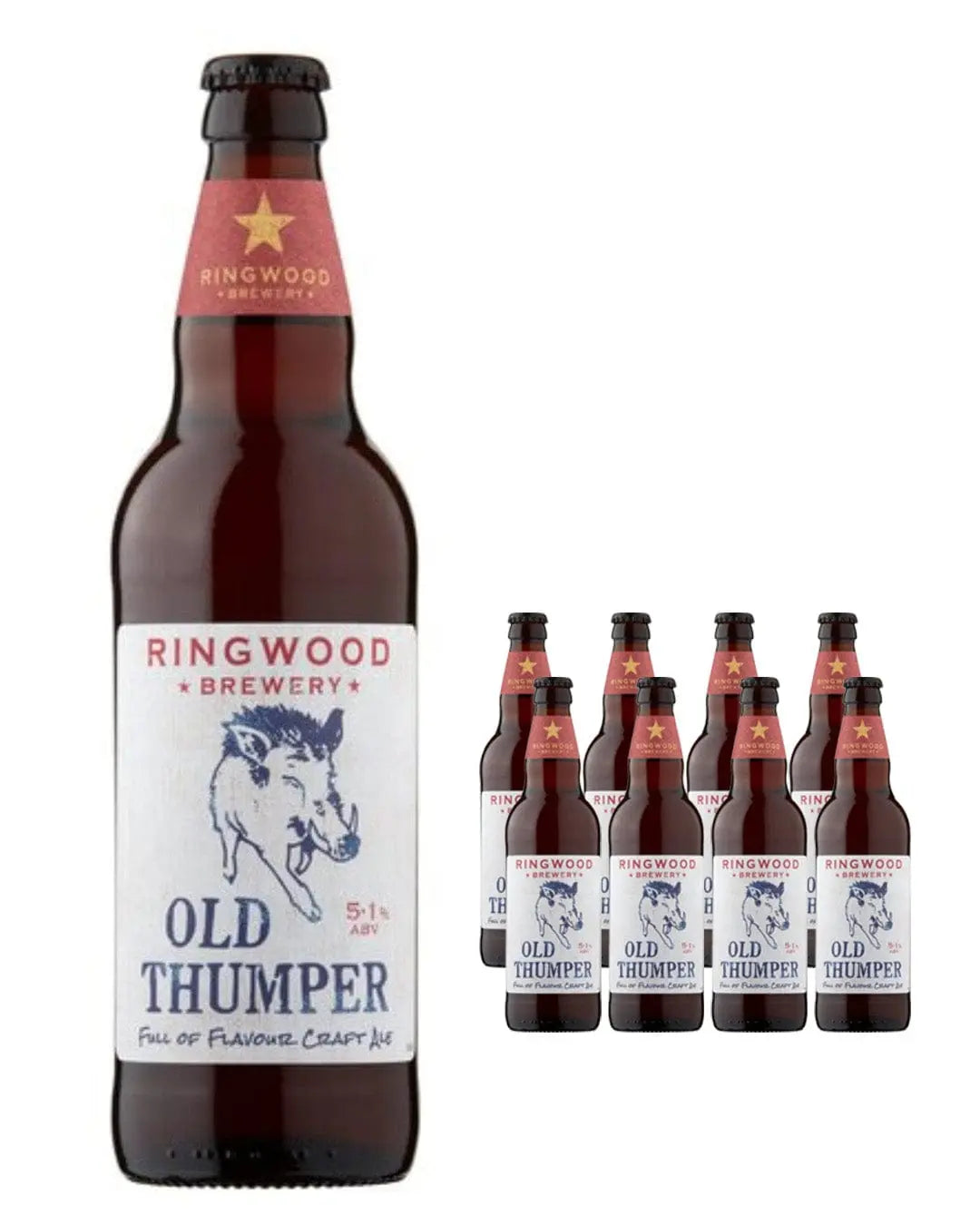 Ringwood Old Thumper Ale Beer Multipack, 8 x 500 ml Beer