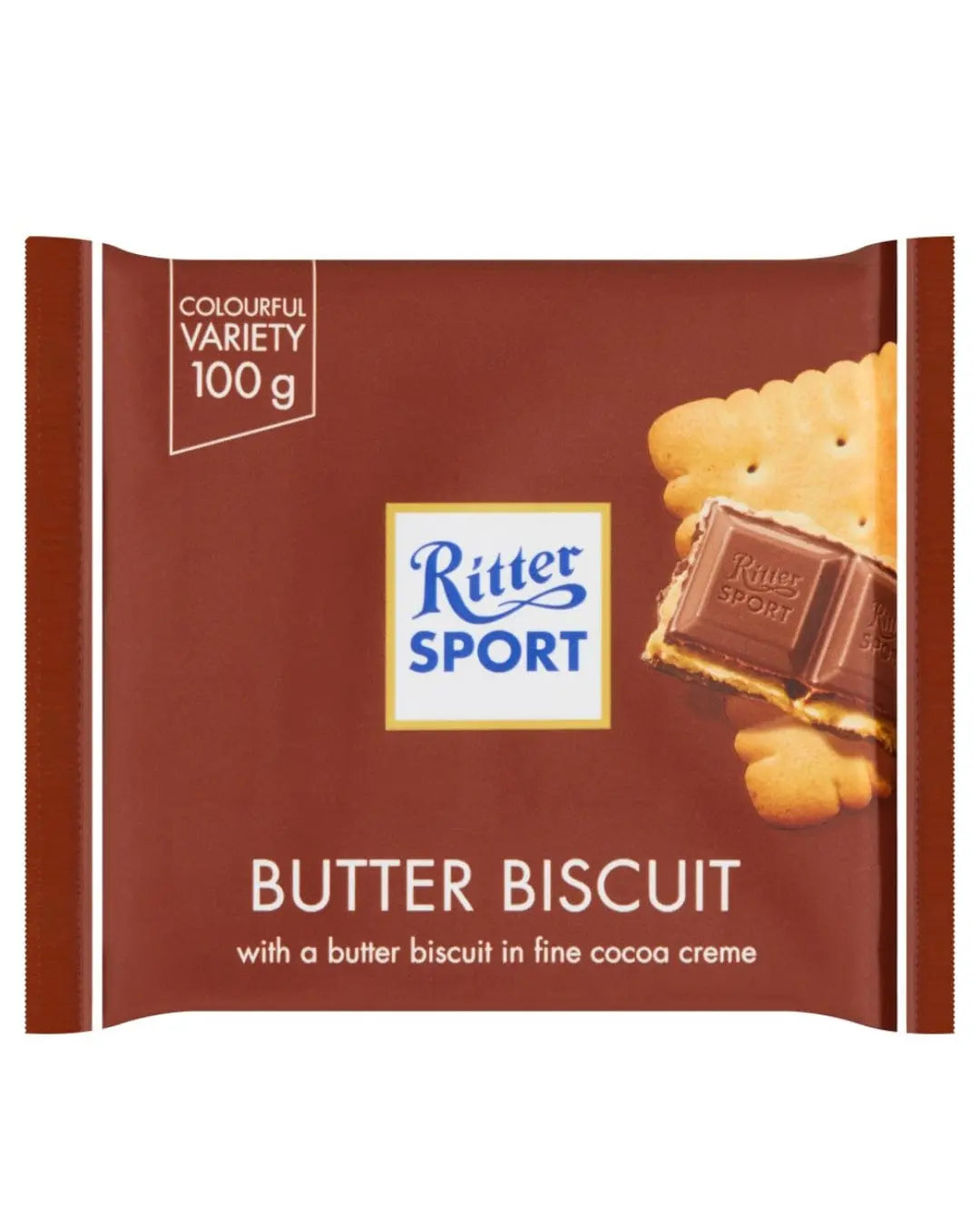 Ritter Sport Butter Biscuit, 5 x 100 g Chocolate