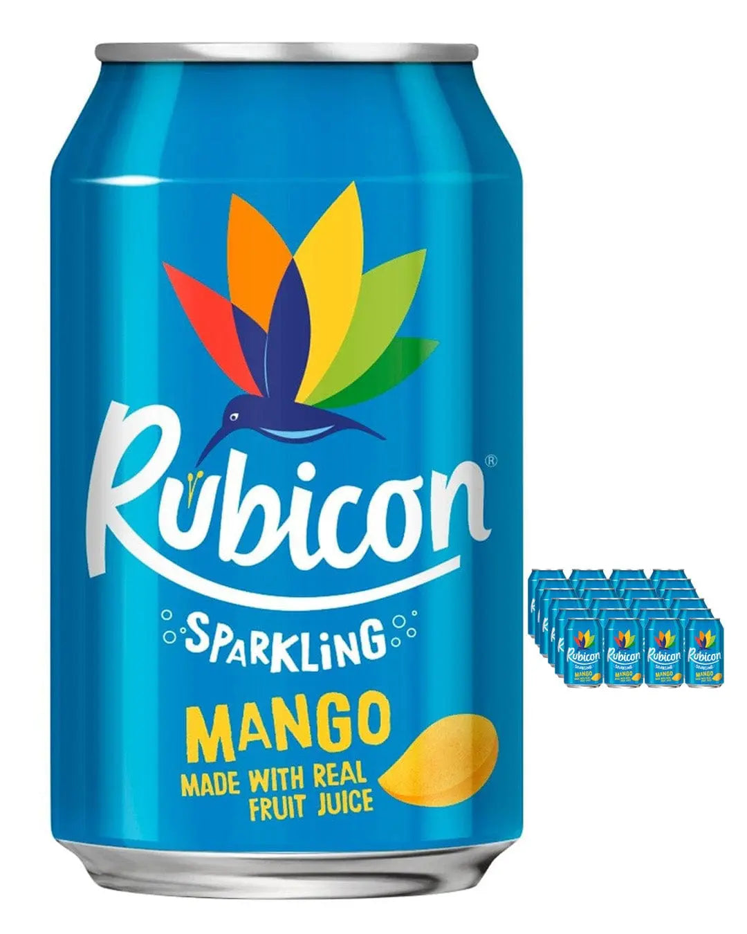 Rubicon Sparkling Mango Juice Drink Multipack, 24 x 330 ml Soft Drinks & Mixers