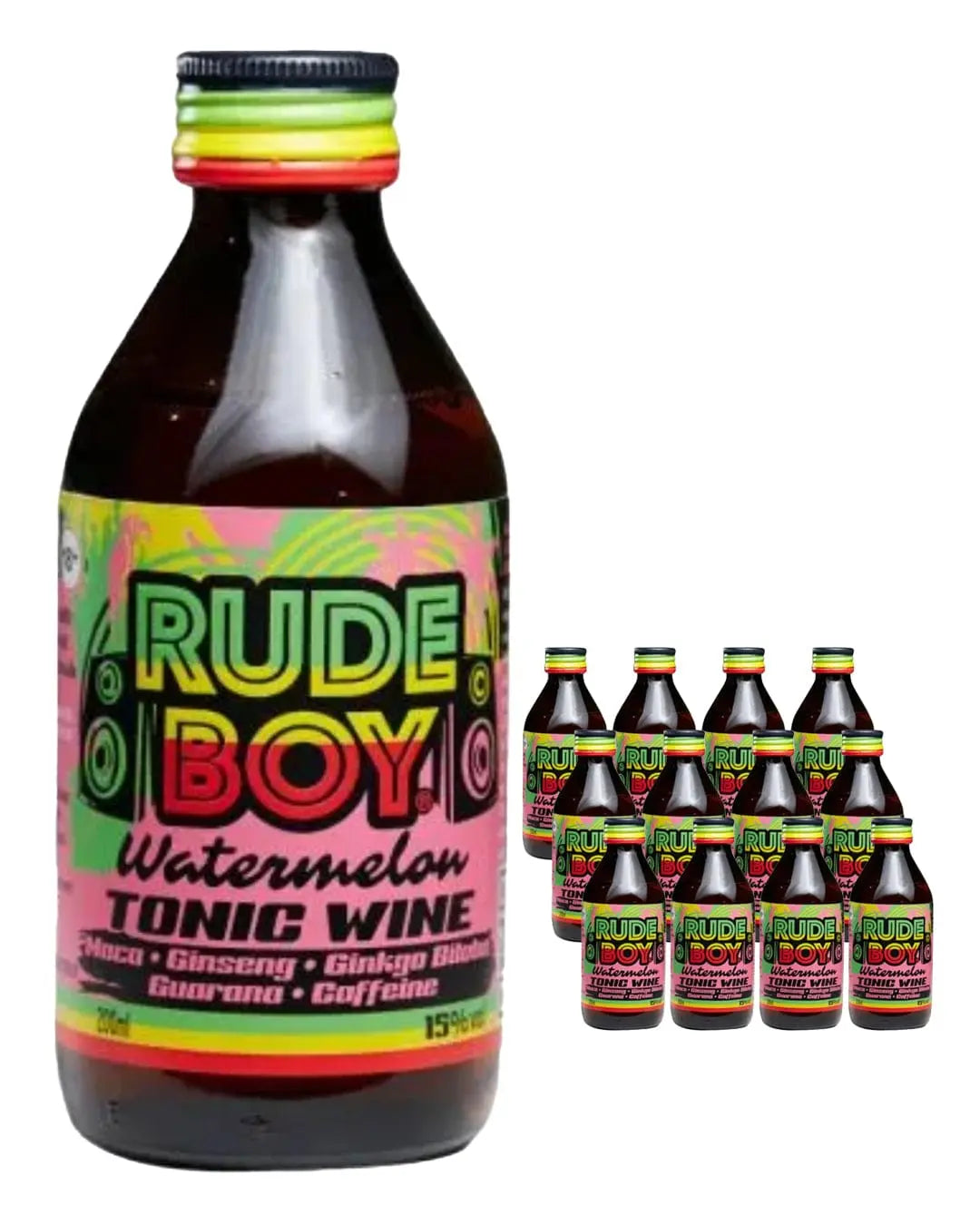 Rude Boy Watermelon Tonic Wine, 12 x 200 ml Fortified & Other Wines 5060281650436
