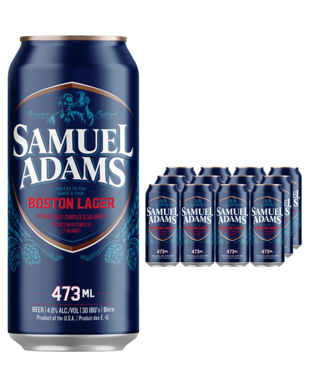 Samuel Adams Boston Lager Can Multipack, 12 x 473 ml Beer