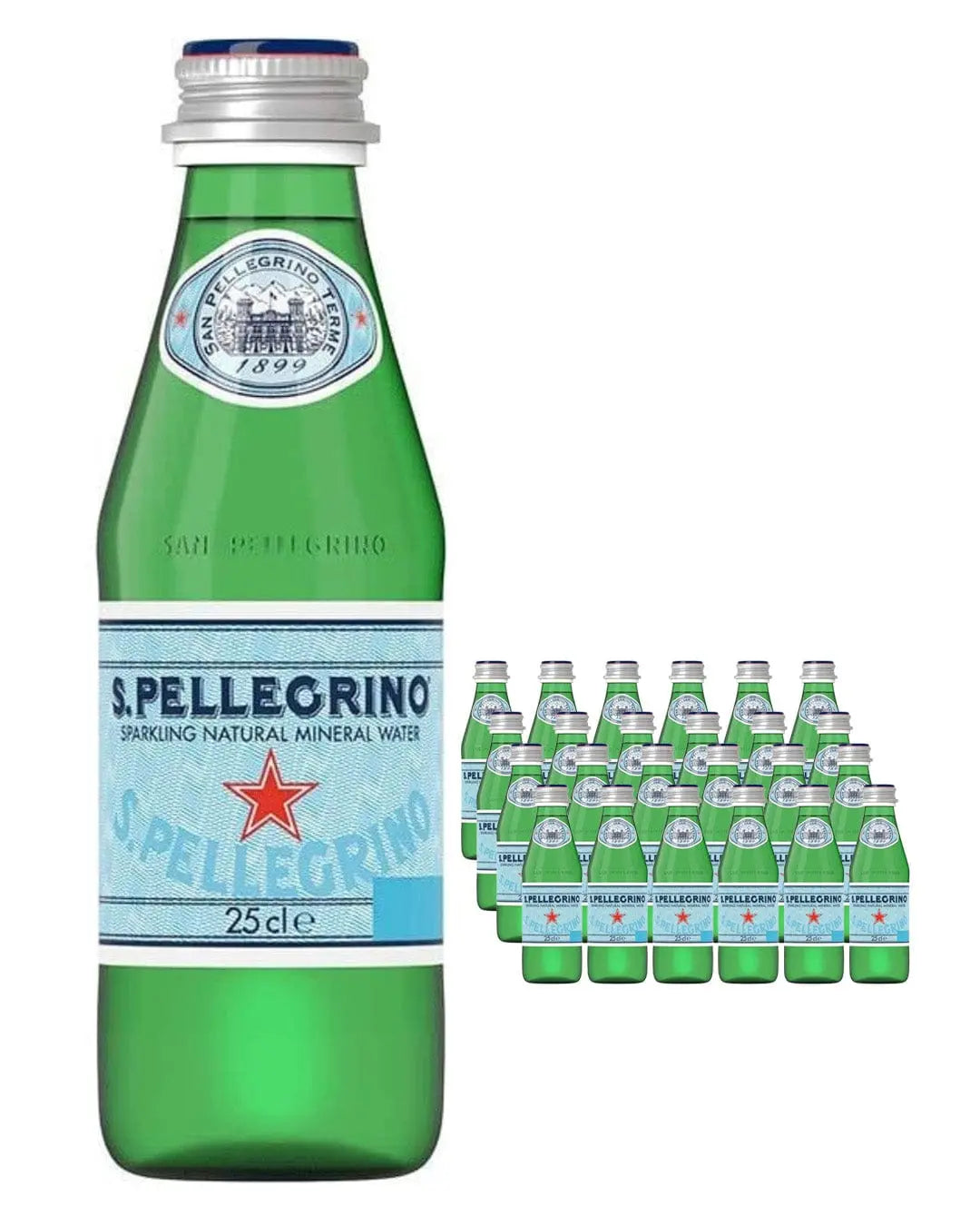 San Pellegrino Still Mineral Water Glass Bottle Multipack, 24 x 250 ml Water