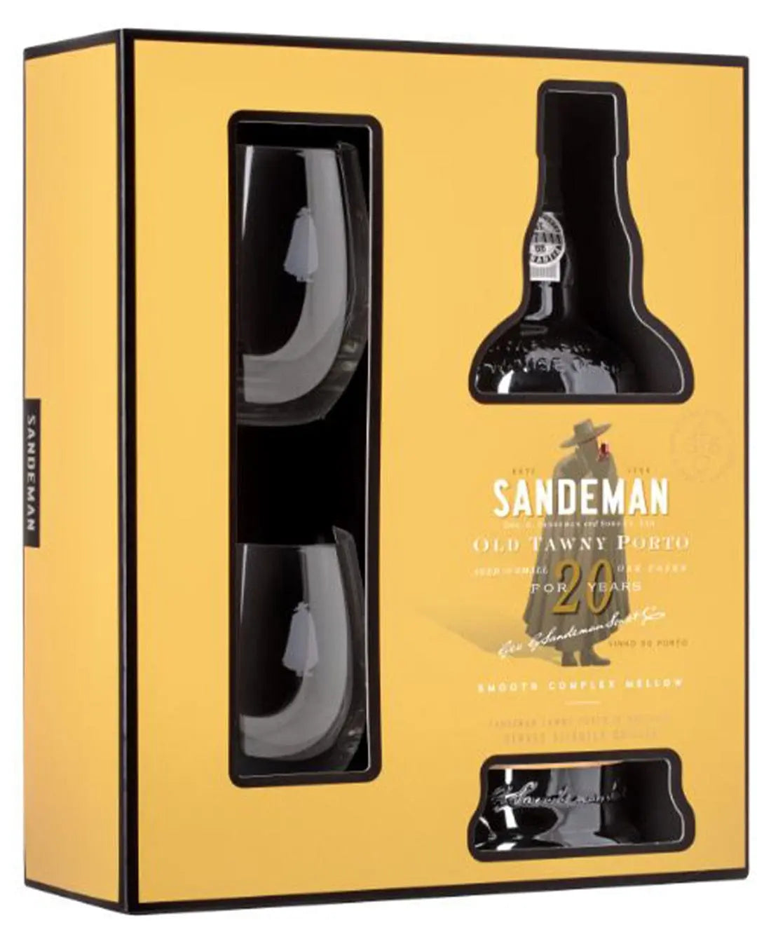 Sandemans 20 year old Tawny Port & 2 Glasses, 75 cl Fortified & Other Wines 5601083001639