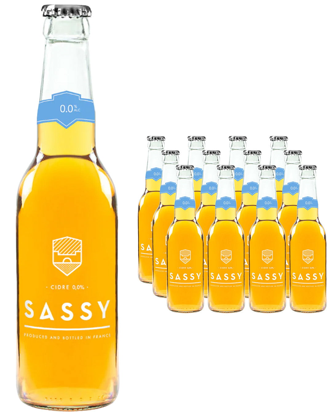 Sassy Alcohol Free Cider Multipack, 12 x 330 ml Cider