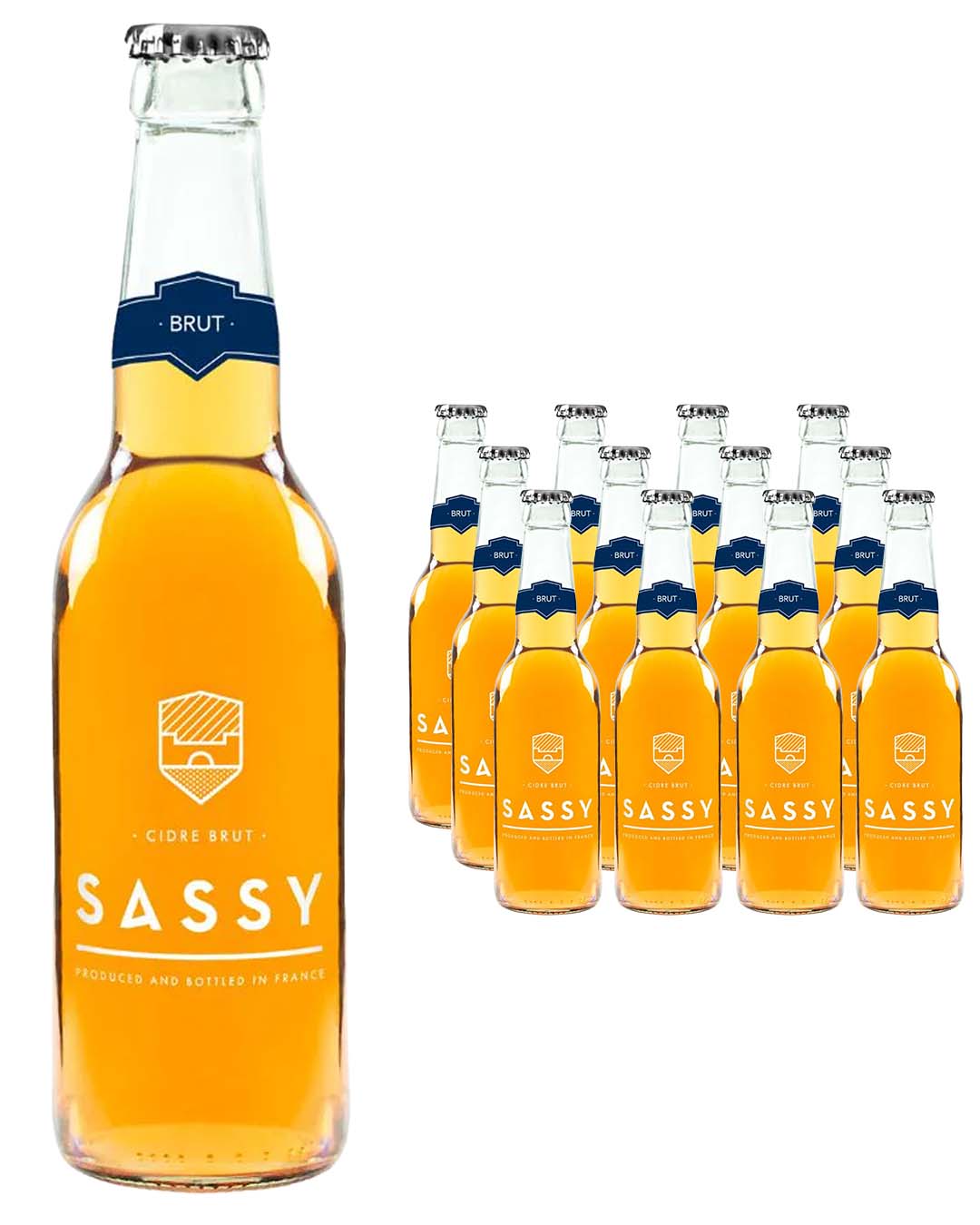 Sassy Cidre Brut Cider Multipack, 12 x 330 ml Cider