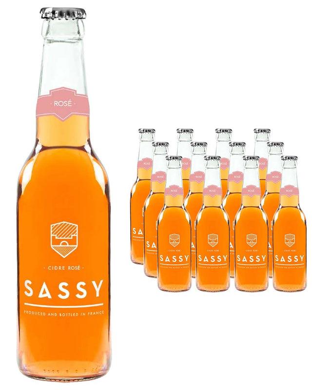 Sassy Cidre Rosé Cider Multipack, 12 x 330 ml cider