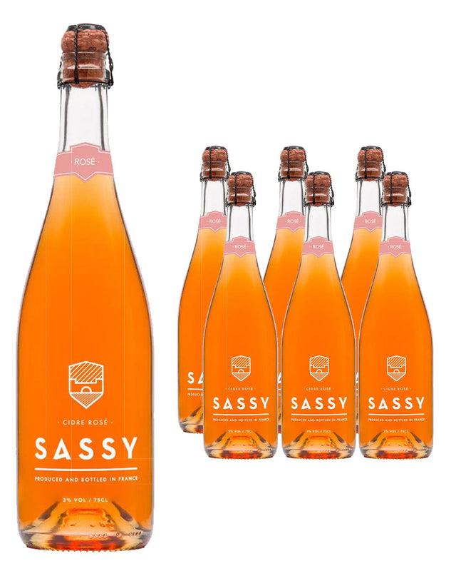 Sassy Cidre Rosé Cider Multipack, 6 x 750 ml cider