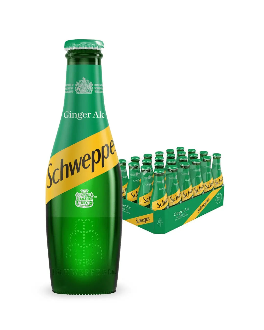 Schweppes Canadian Dry Ginger Ale, 24 x 200 ml Multipack Soft Drinks & Mixers 5017726171896