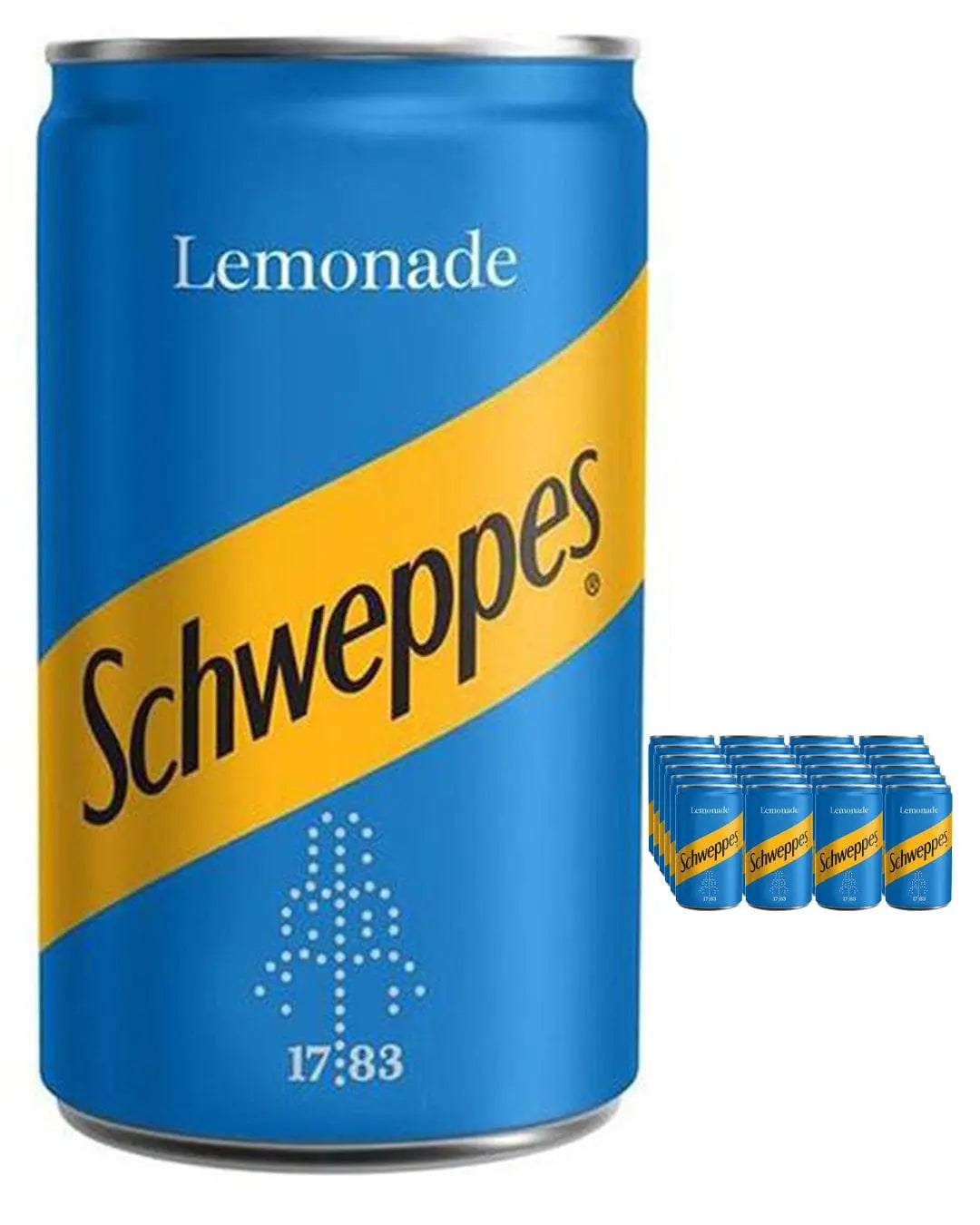Schweppes Lemonade Can Multipack, 24 x 150 ml Soft Drinks & Mixers