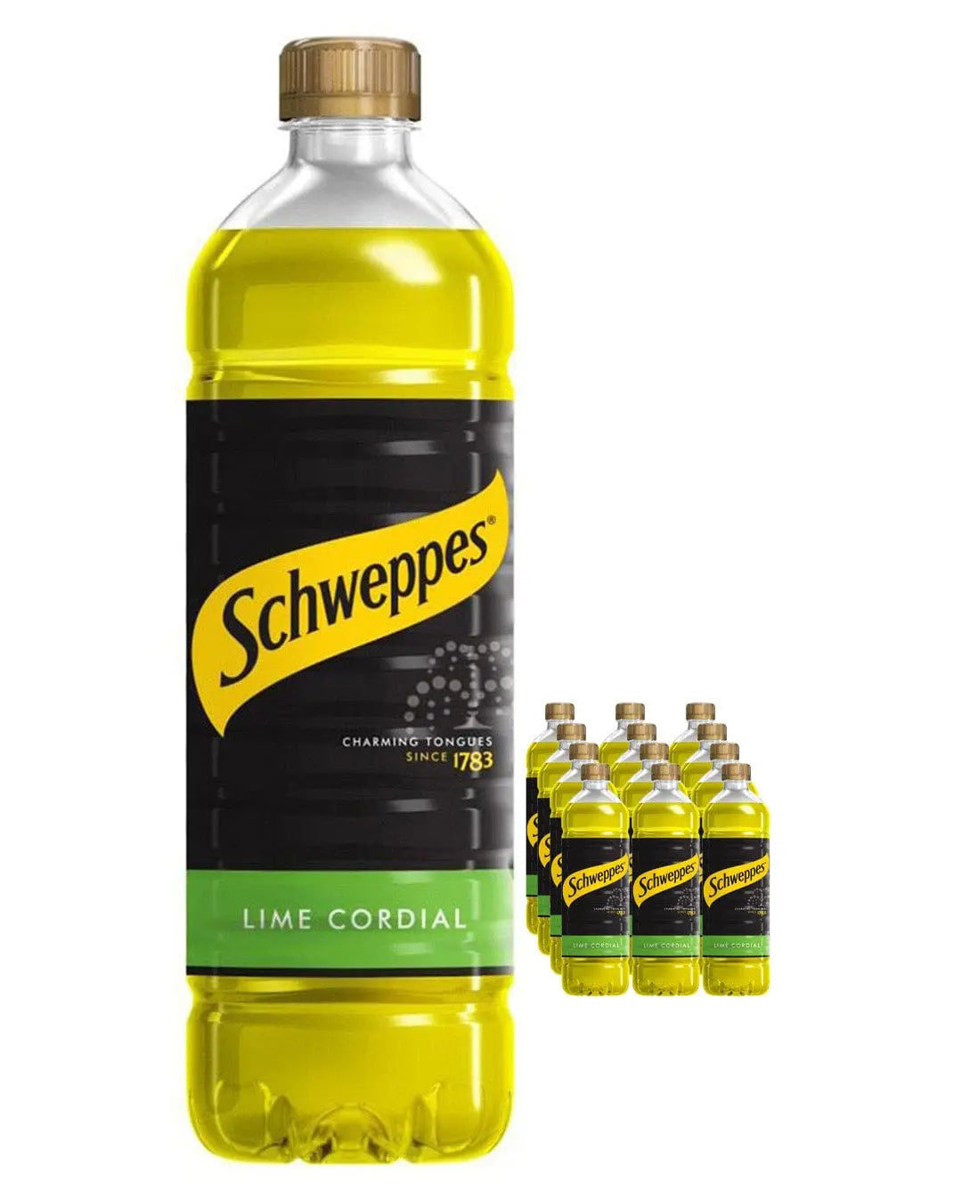 Schweppes Lime Cordial Multipack, 12 x 1 L Soft Drinks & Mixers