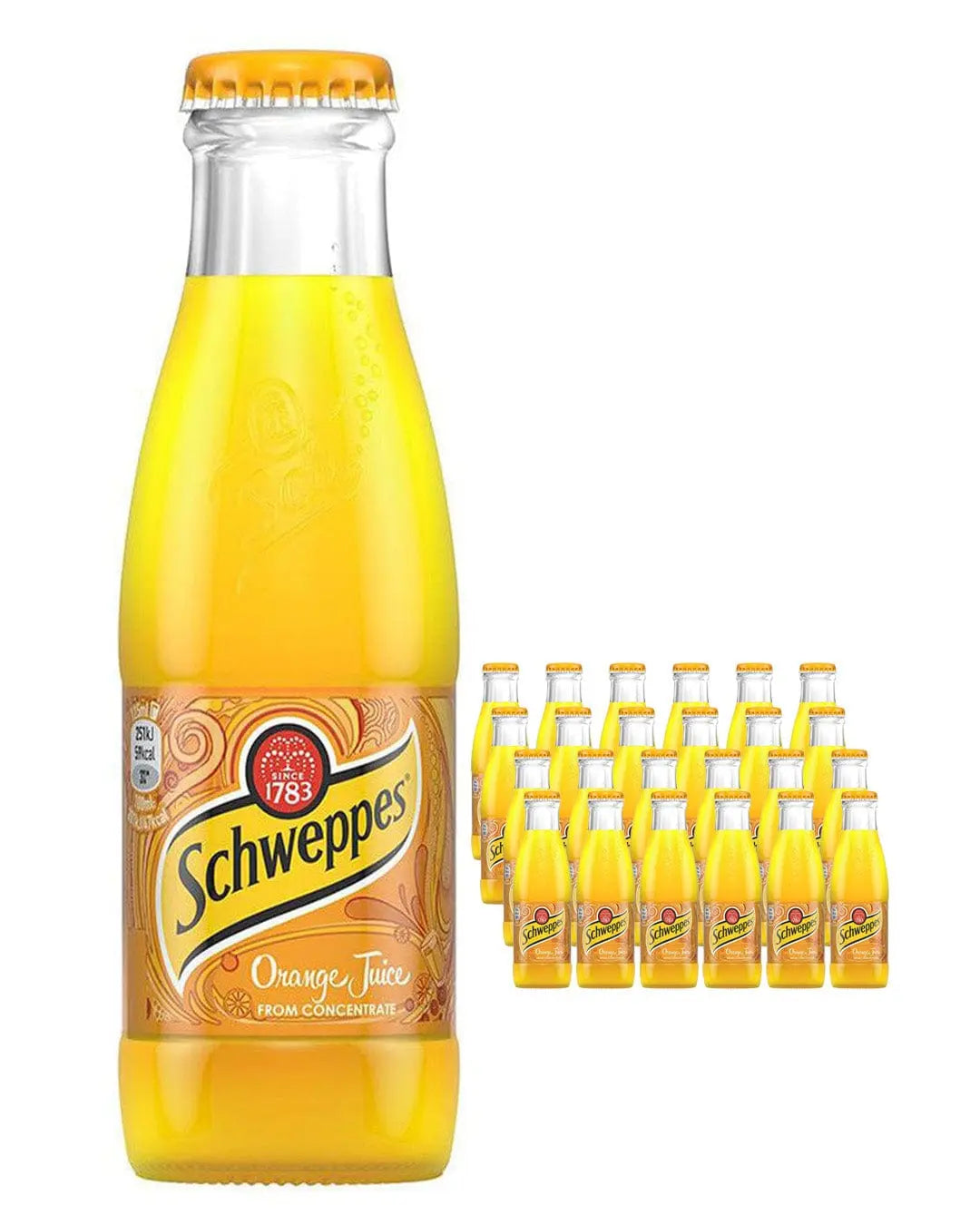 Schweppes Orange Juice Multipack, 24 x 200 ml BBE 31/08/2023 Soft Drinks & Mixers