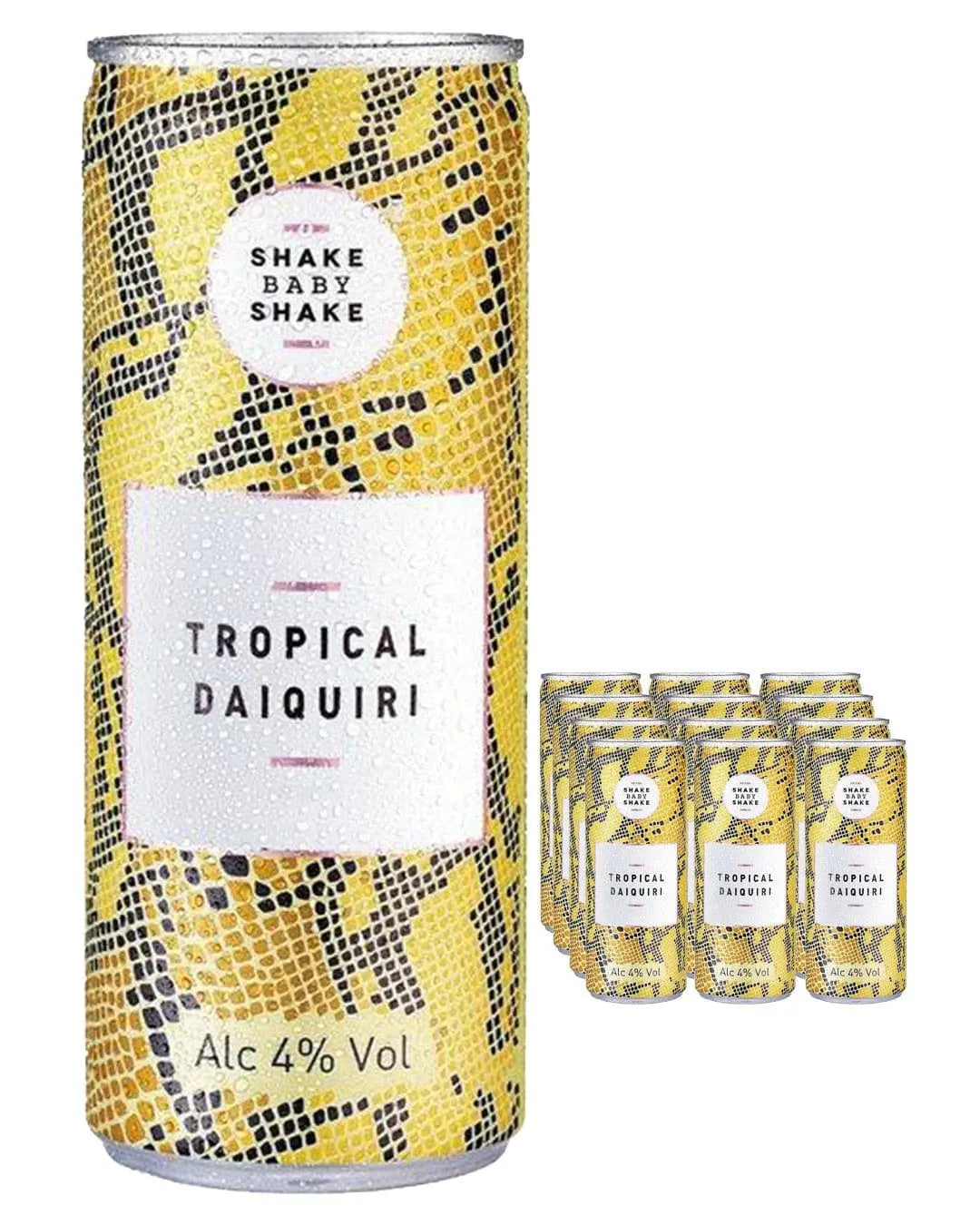Shake Baby Shake Tropical Daiquiri Premixed Cocktail Multipack, 12 x 250 ml Ready Made Cocktails