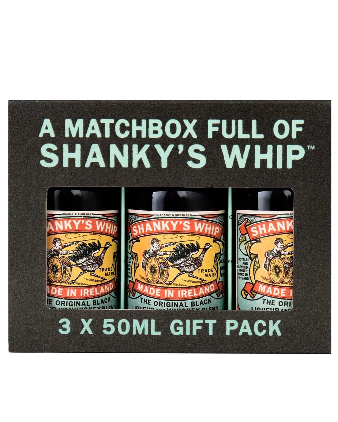 Shanky's Whip Black Irish Liqueur Miniature Gift Pack, 3 x 5 cl Spirit Miniatures