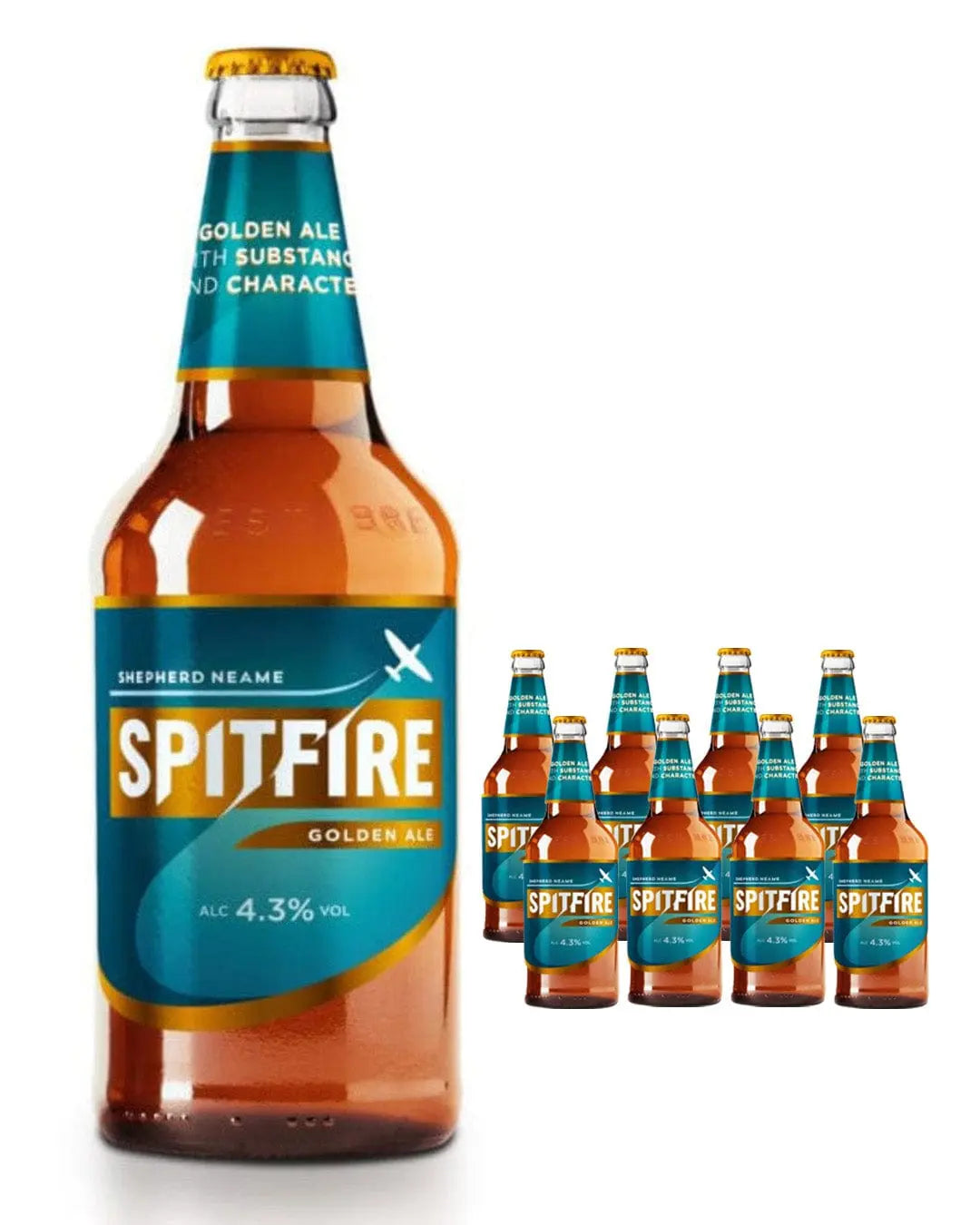 Shepherd Neame Spitfire Gold Beer Multipack, 8 x 500 ml Beer 05012686001504