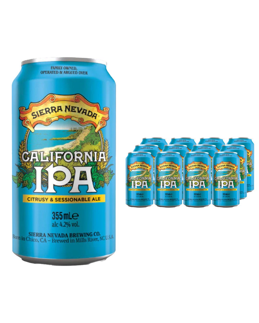 Sierra Nevada California IPA Can Multipack, 12 x 355ml Beer