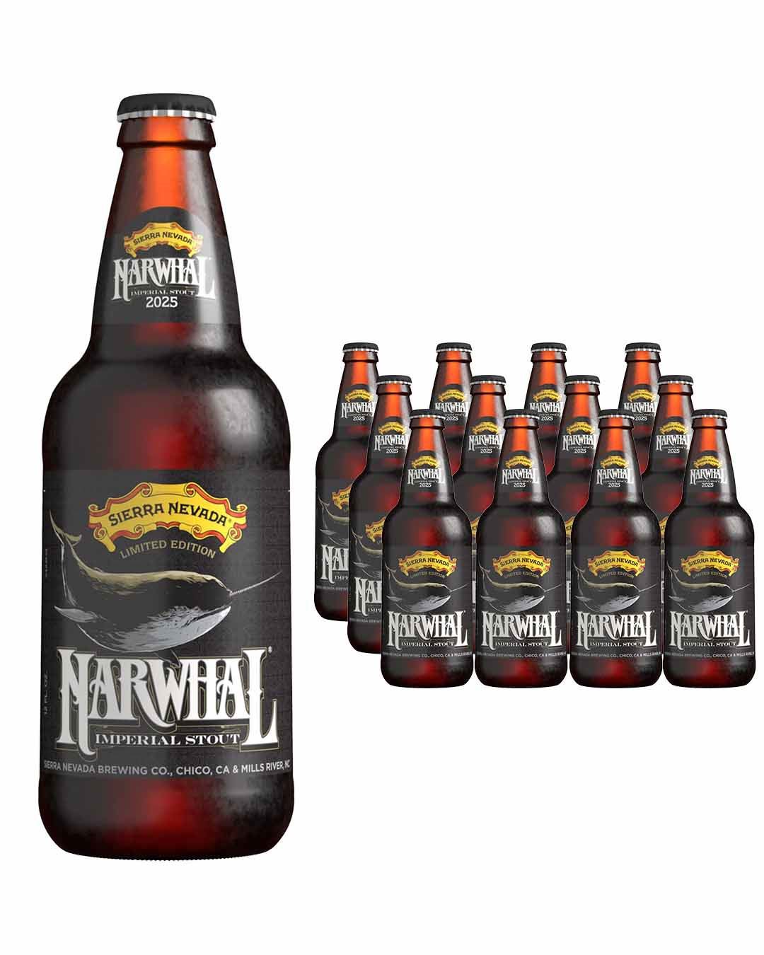 Sierra Nevada Narwhal Imperial Stout Bottle Multipack, 12 x 355 ml beer