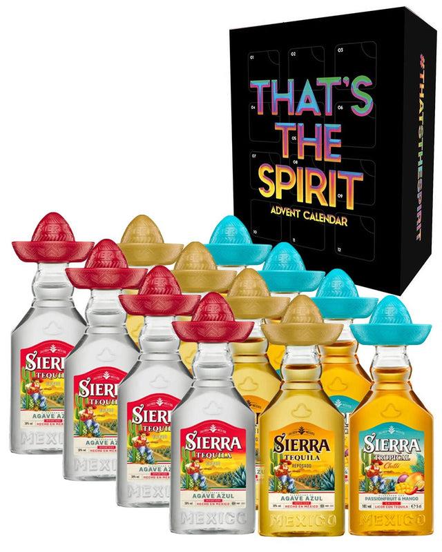 Sierra Tequila Advent Calendar, 12 x 5 cl spirit-miniatures