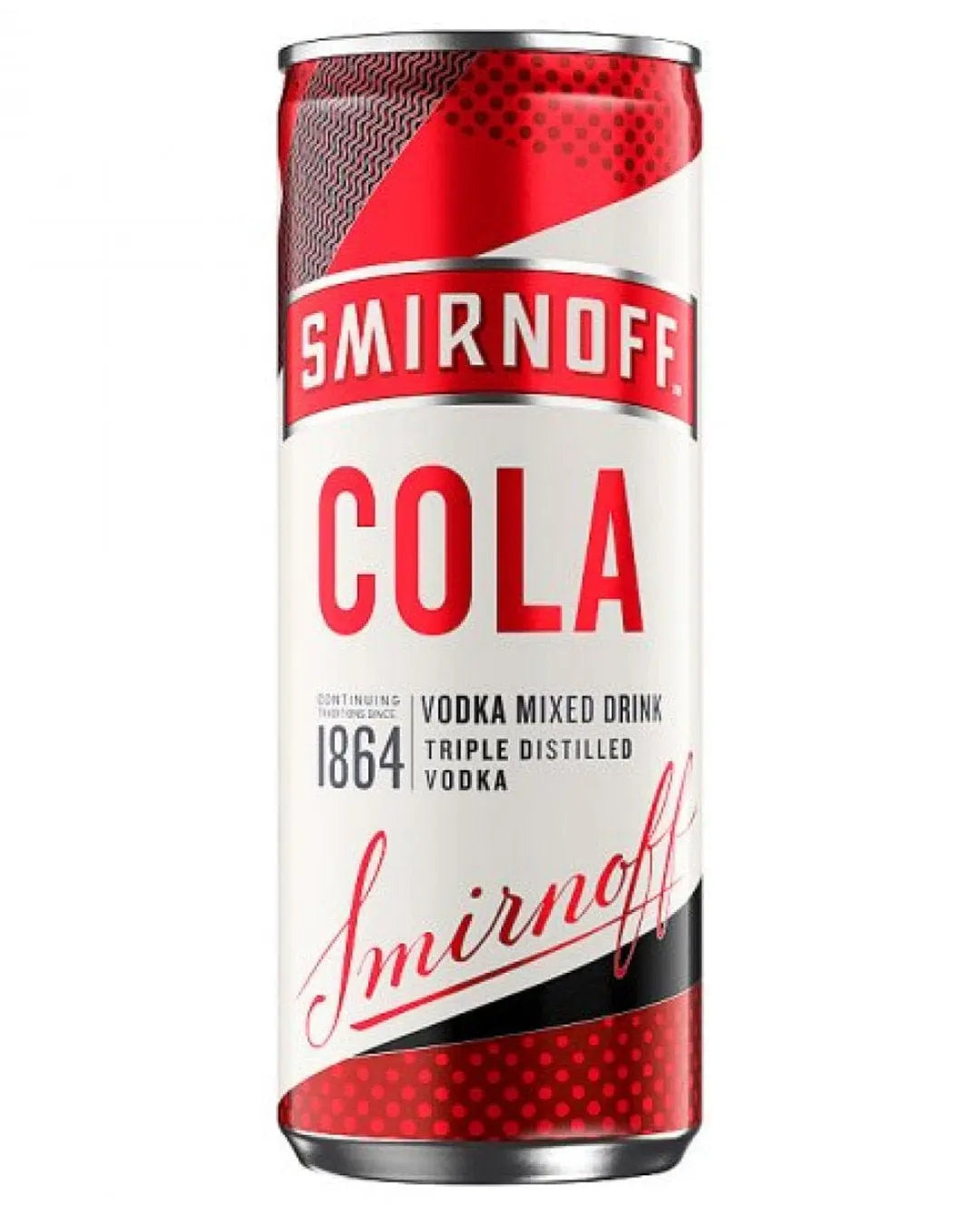 Smirnoff & Cola Can, 1 x 250 ml Ready Made Cocktails