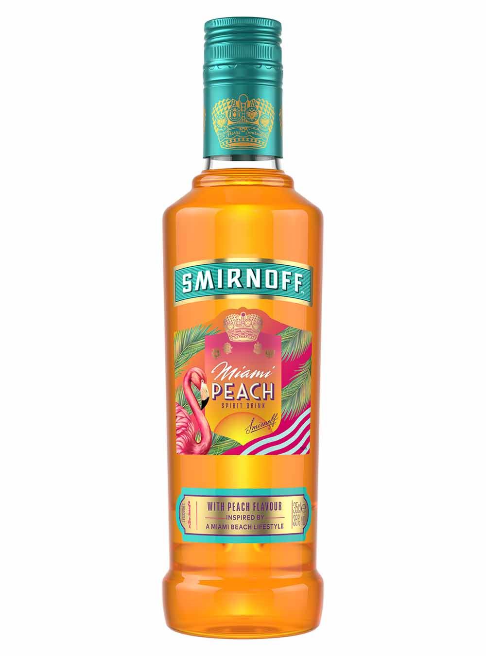 Smirnoff Miami Peach Vodka, 35 cl vodka