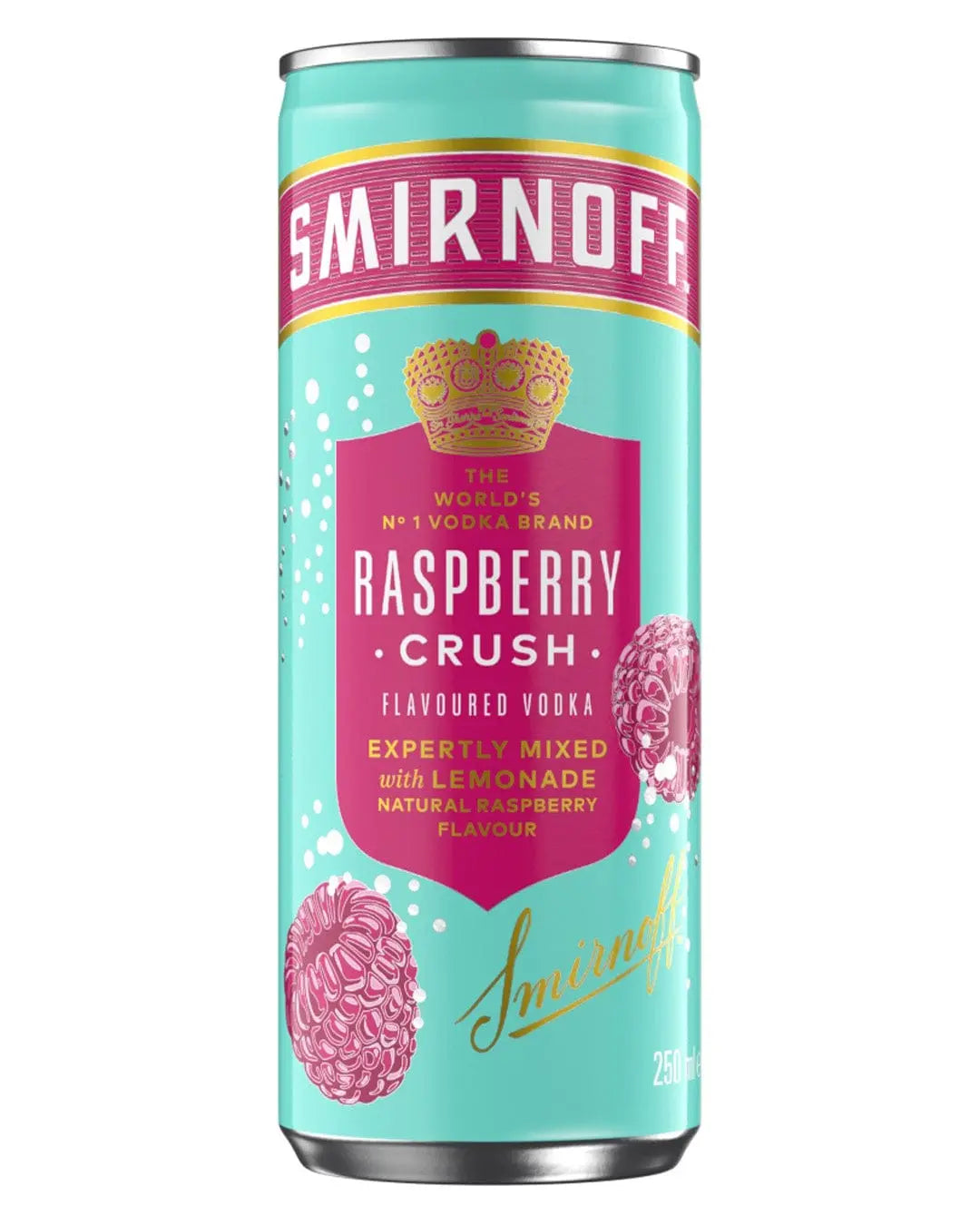 Smirnoff Raspberry Crush & Lemonade Premixed Drink, 250 ml Ready Made Cocktails
