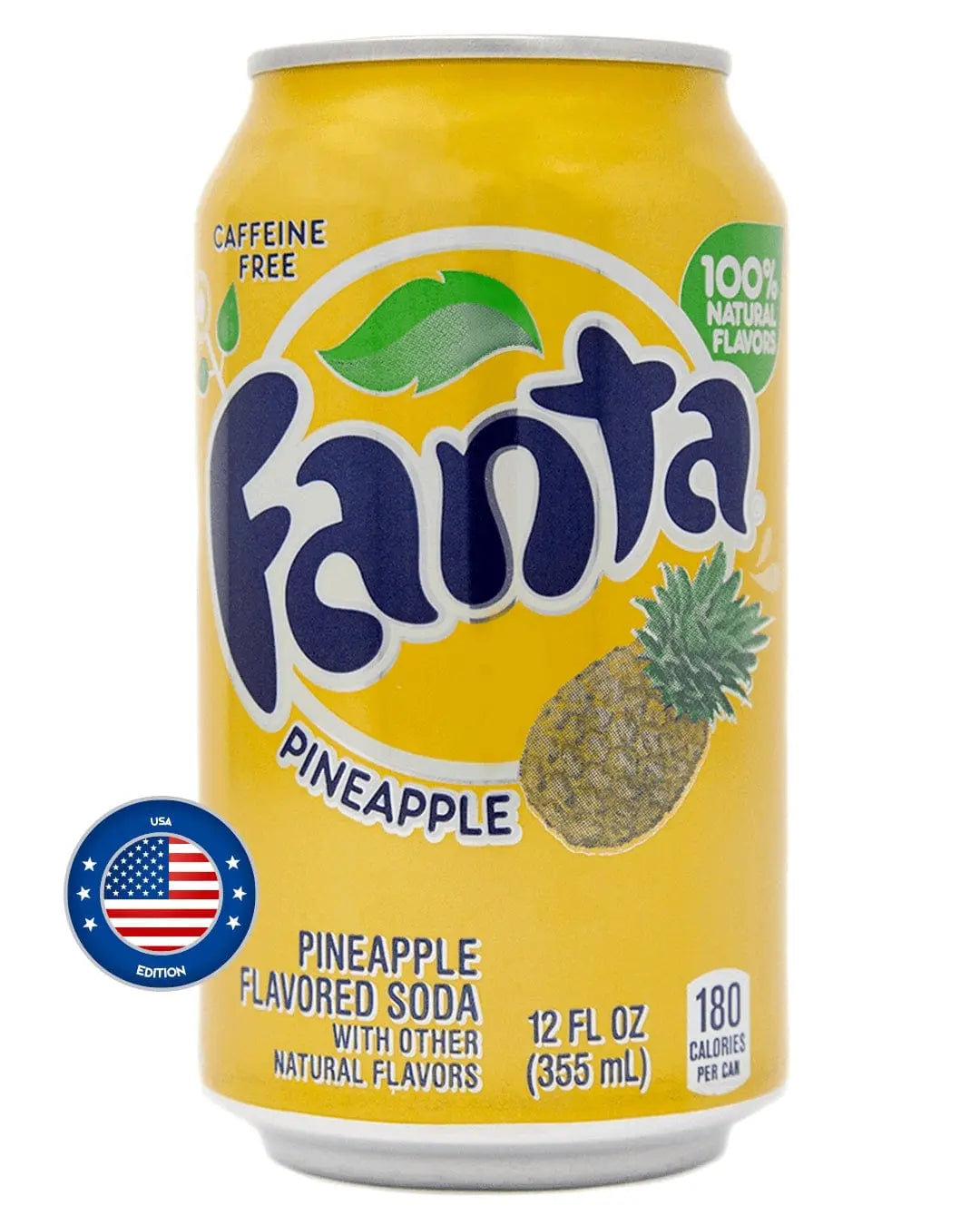 American Fanta Pineapple Soda, 355 ml Soft Drinks & Mixers