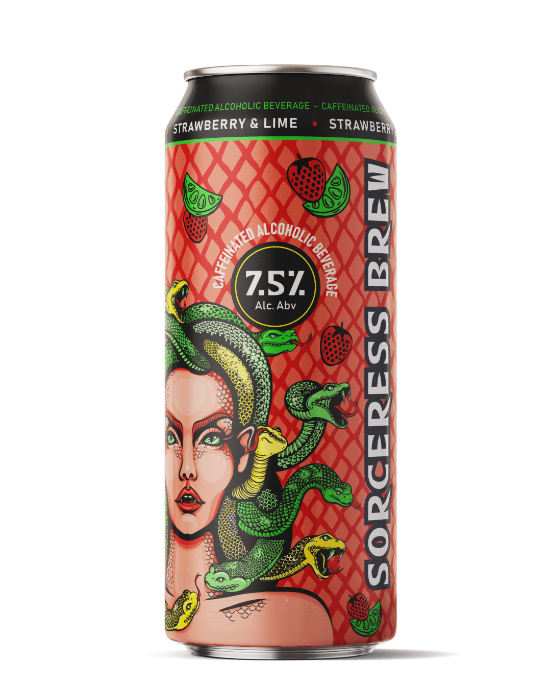 Sorceress Brew Strawberry & Lime, 500 ml Ready Made Cocktails