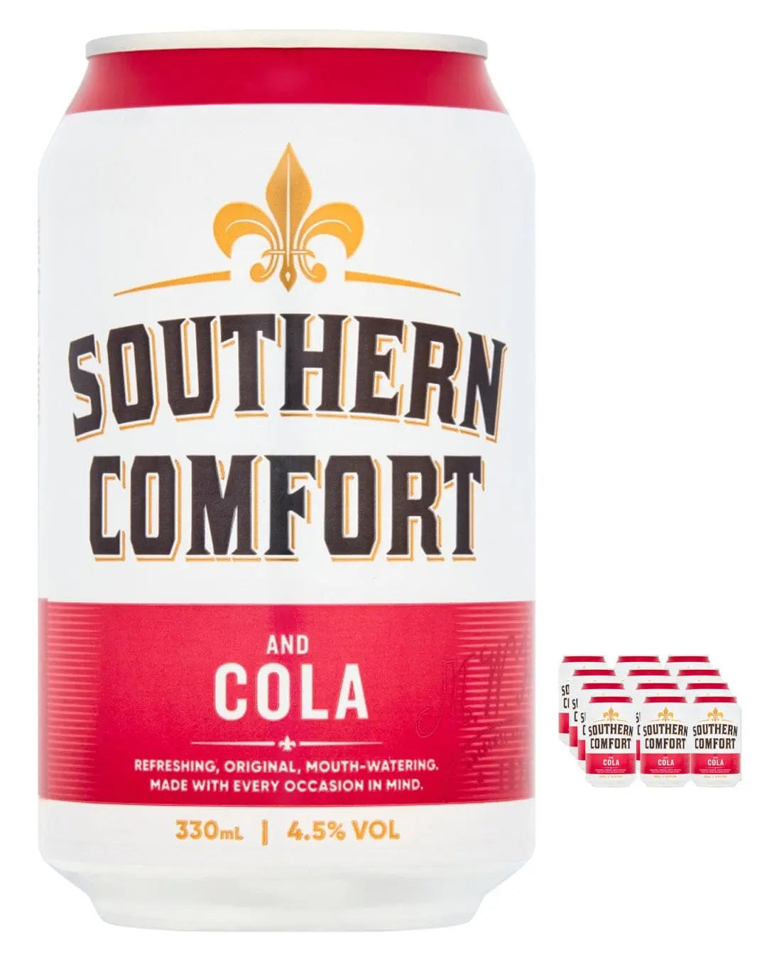 Southern Comfort Cola Can Multipack, 12 x 330 ml Ready Made Cocktails