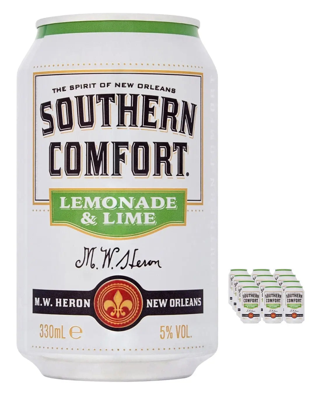Southern Comfort Lemonade & Lime Can Multipack, 12 x 330 ml Ready Made Cocktails