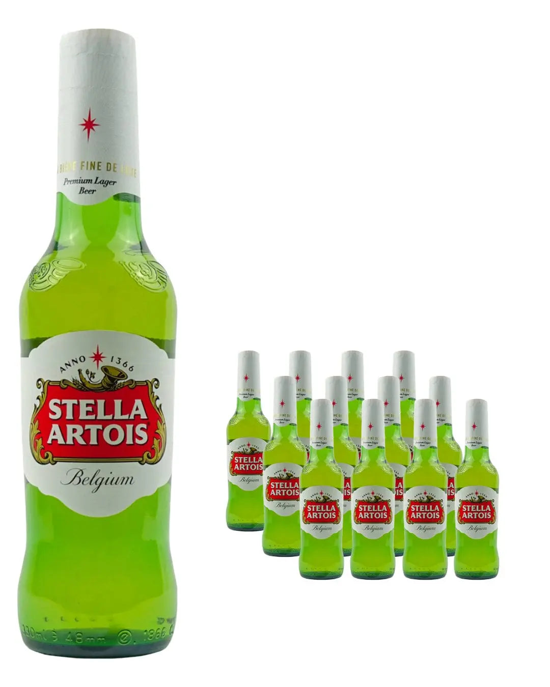 Stella Artois Premium Lager Beer Multipack, 12 x 330 ml Beer 05014379012972