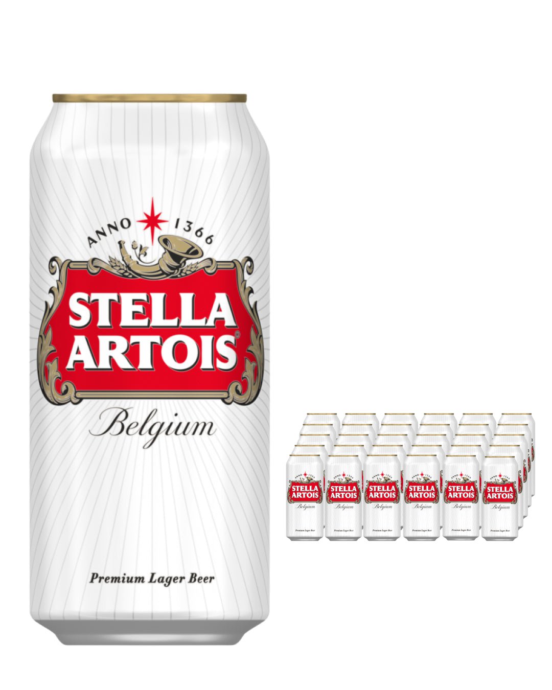 Stella Artois Premium Lager Beer Multipack, 24 x 440 ml – The Bottle Club