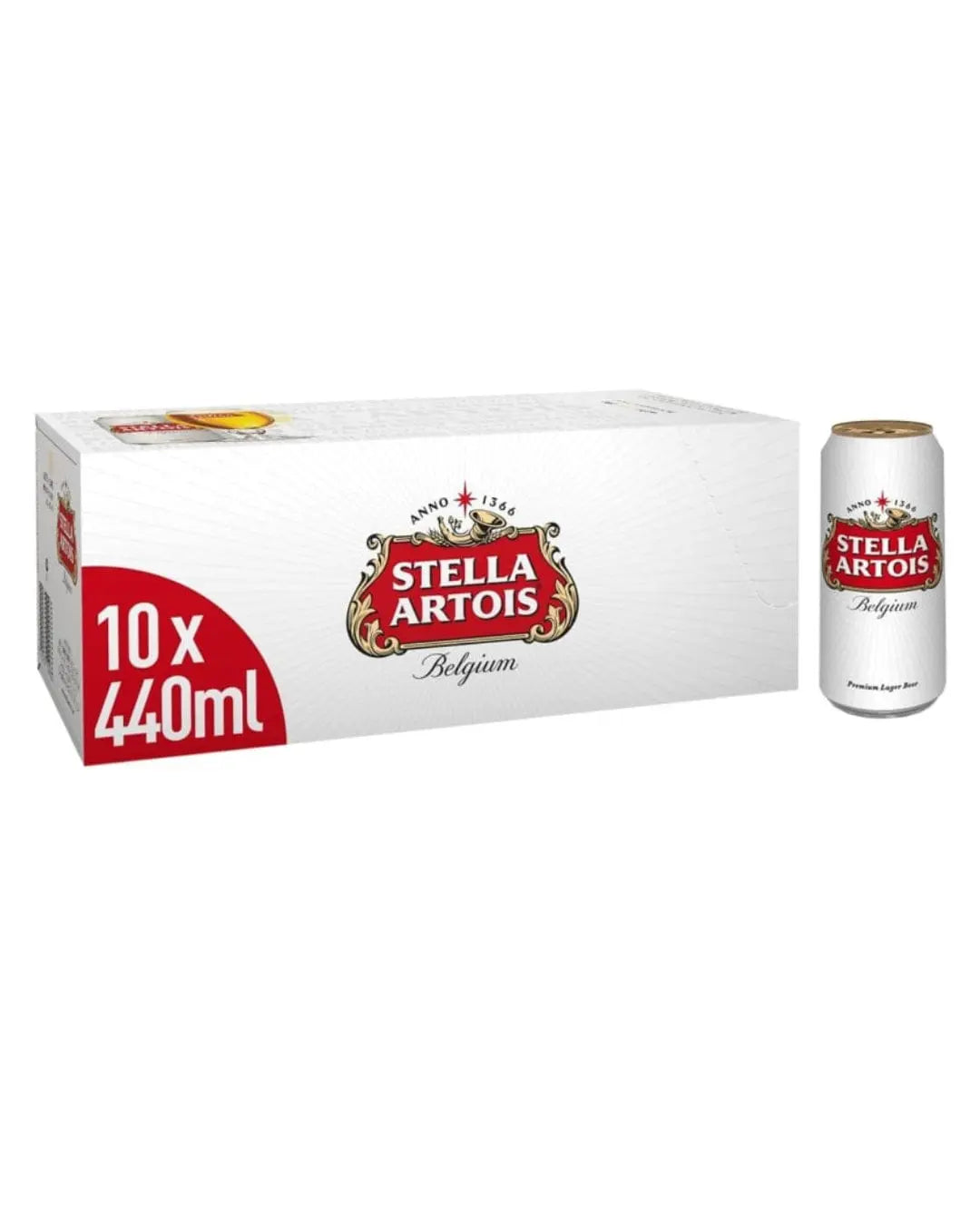 Stella Artois Premium Lager Multipack, 10 x 440 ml Beer