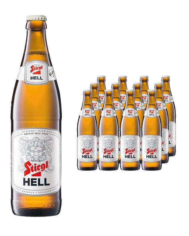 Stiegl Hell Lager Pils Bottle Multipack,  12 x 500ml beer