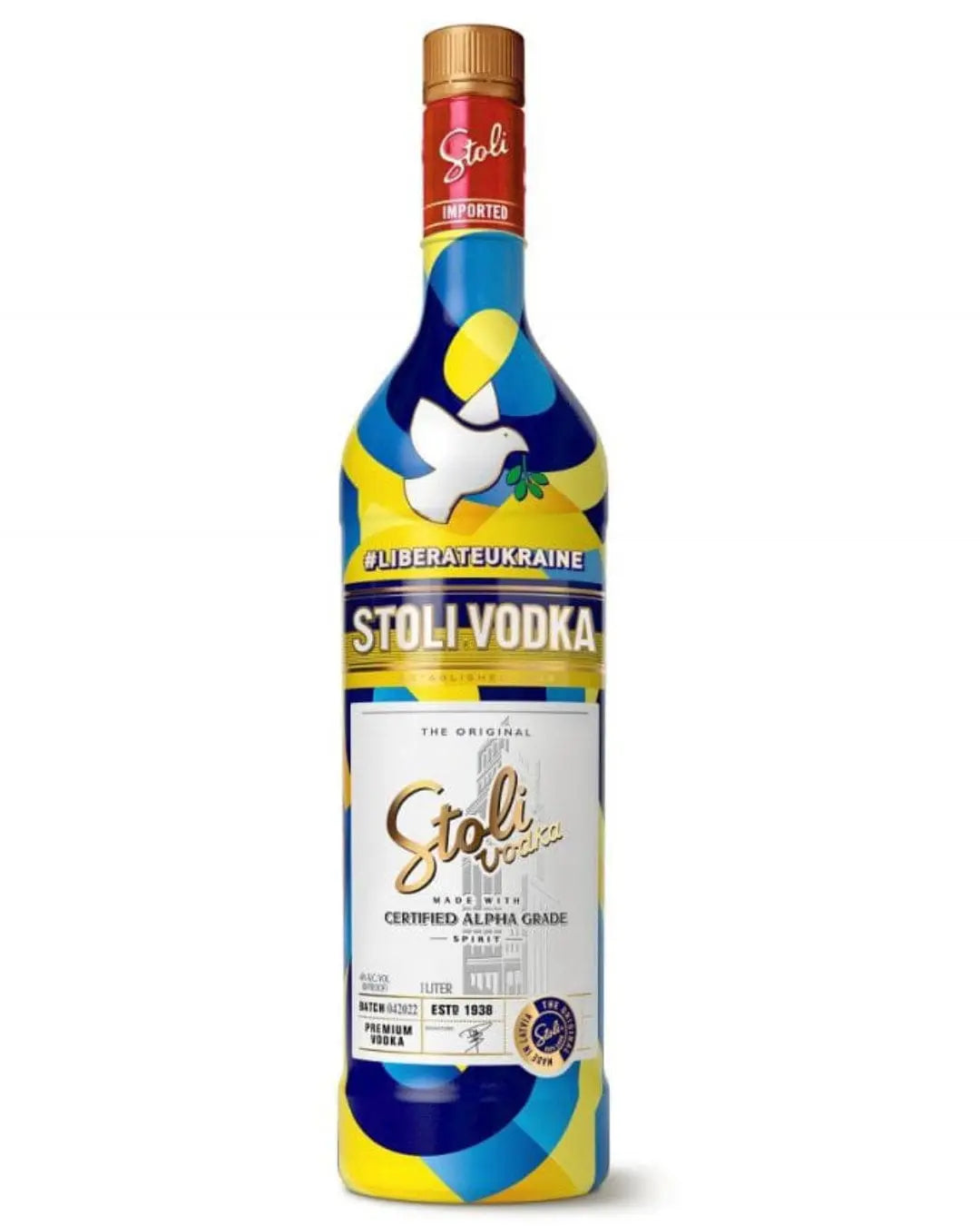 Stolichnaya Limited Edition Liberate Ukraine Vodka, 1 L Vodka