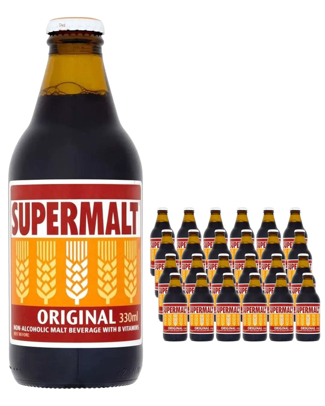 Supermalt Original Malt Beverage Multipack, 24 x 330 ml Soft Drinks & Mixers