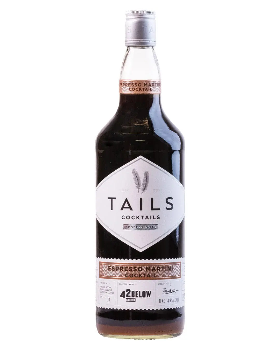 Tails Espresso Martini Premixed Cocktail, 1 L Ready Made Cocktails
