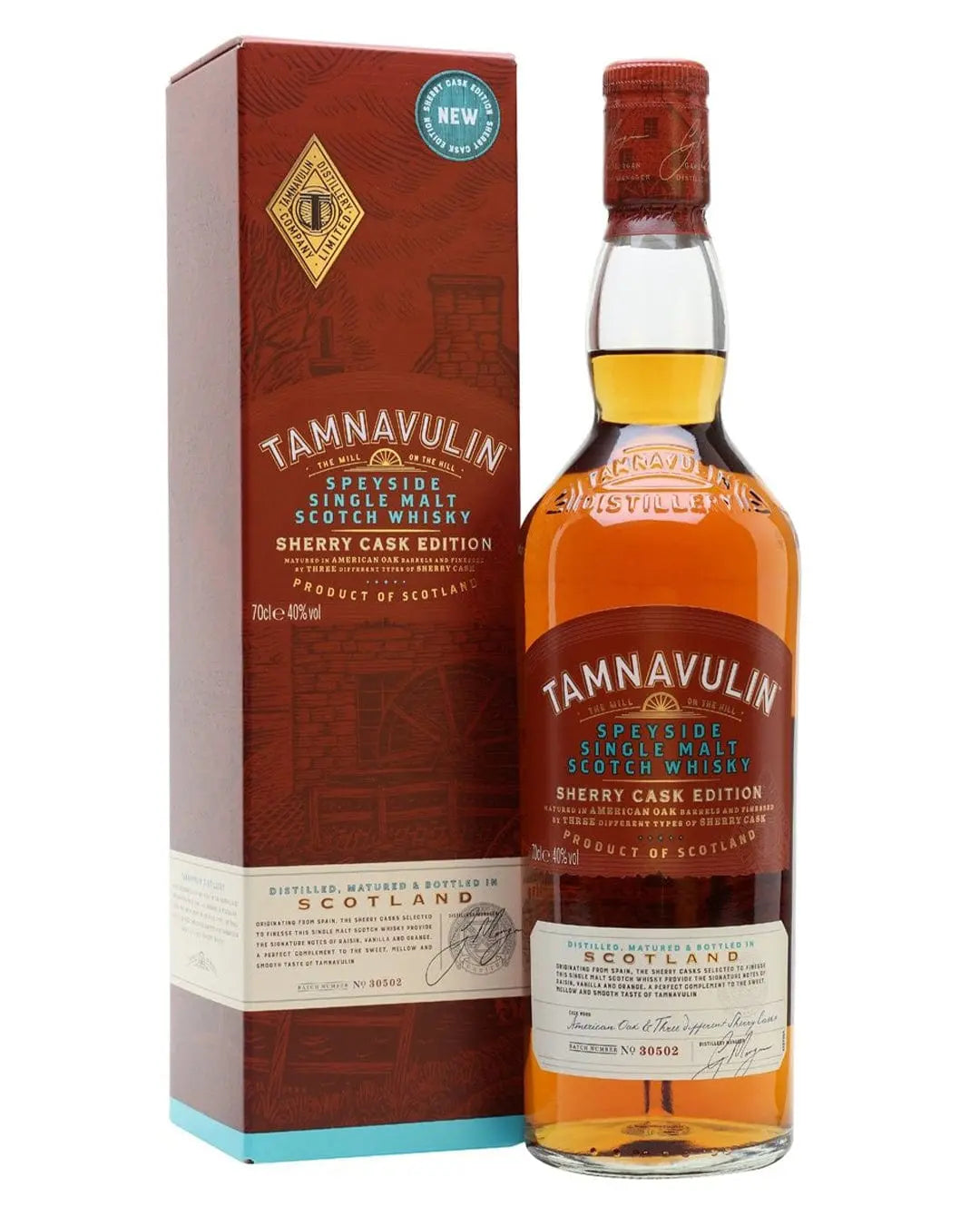 Tamnavulin Speyside Single Malt Scotch Sherry Cask Edition Whisky, 70 cl Whisky 5013967015401