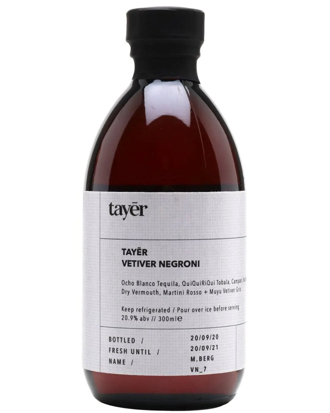 Tayer Vetiver Negroni Cocktail, 30 cl Ready Made Cocktails 5060791920005
