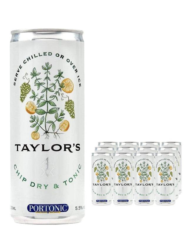 Taylor's Chip Dry & Tonic Can Multipack, 12 x 250 ml fortified-wine