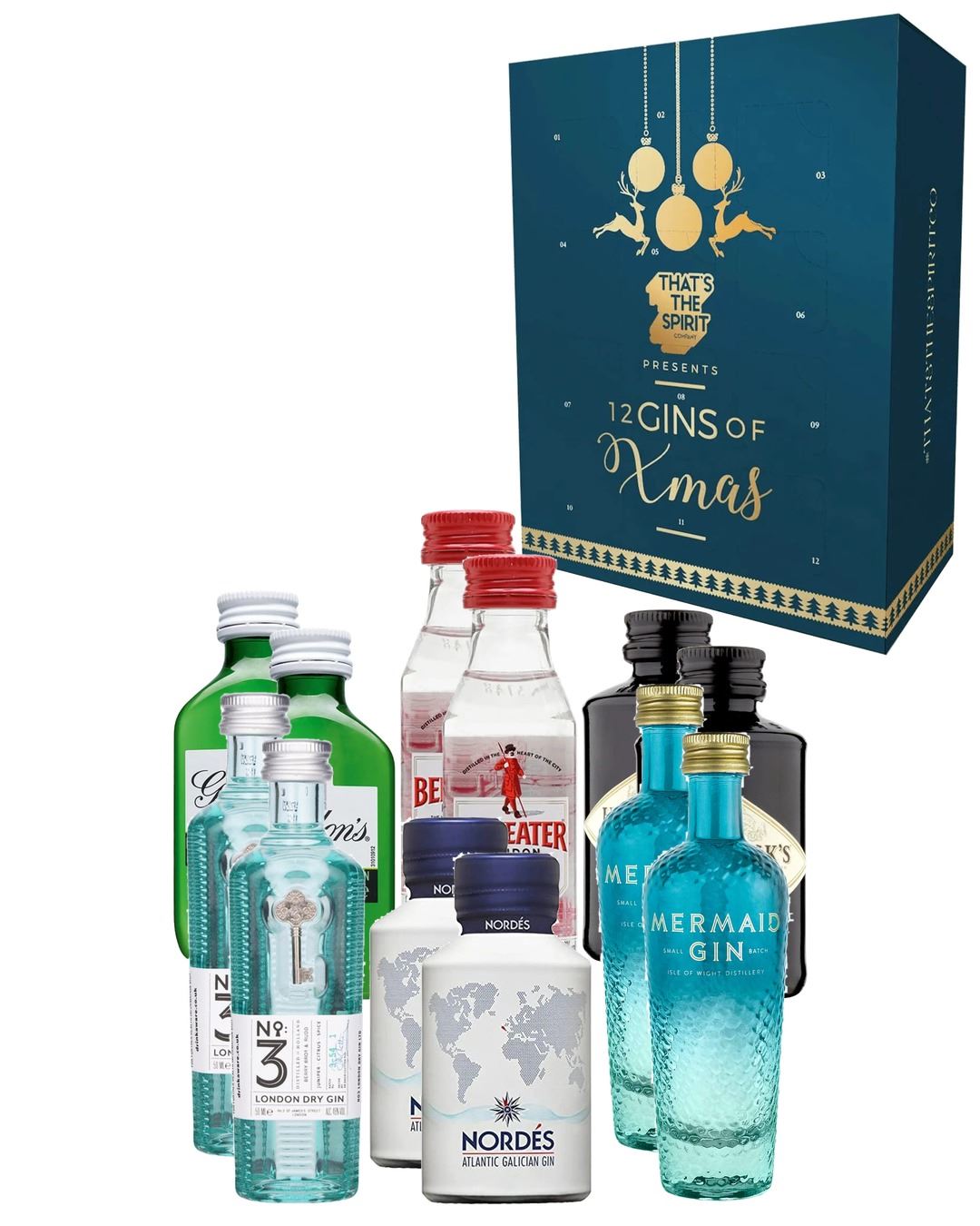 That's the Spirit Classic Gin Advent Calendar, 12 x 5 cl spirit-miniatures